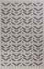 5' x 7'7" Polypropelene Grey Area Rug