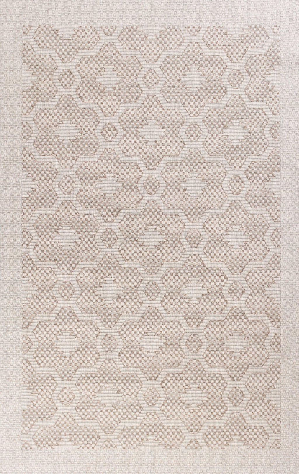 5' x 7'7" Polypropelene Beige Area Rug