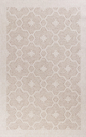 5' x 7'7" Polypropelene Beige Area Rug