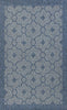5' x 7'7" Polypropelene Blue Area Rug