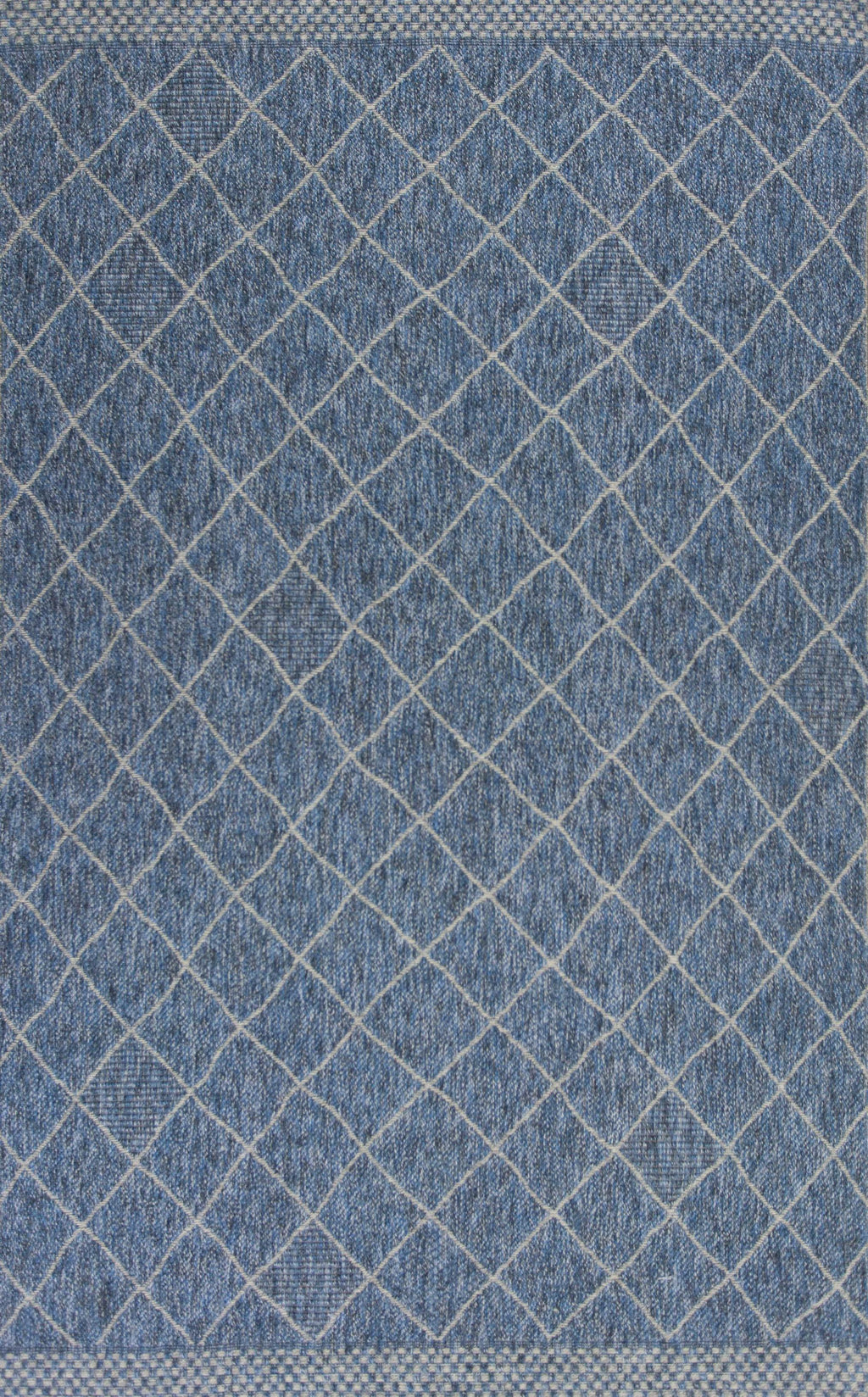 5' x 7'7" Polypropelene Blue Area Rug