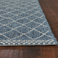 5' x 7'7" Polypropelene Blue Area Rug