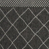 5' x 7'7" Polypropelene Charcoal Area Rug