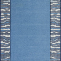 5' x 7'" Polyester Denim Area Rug