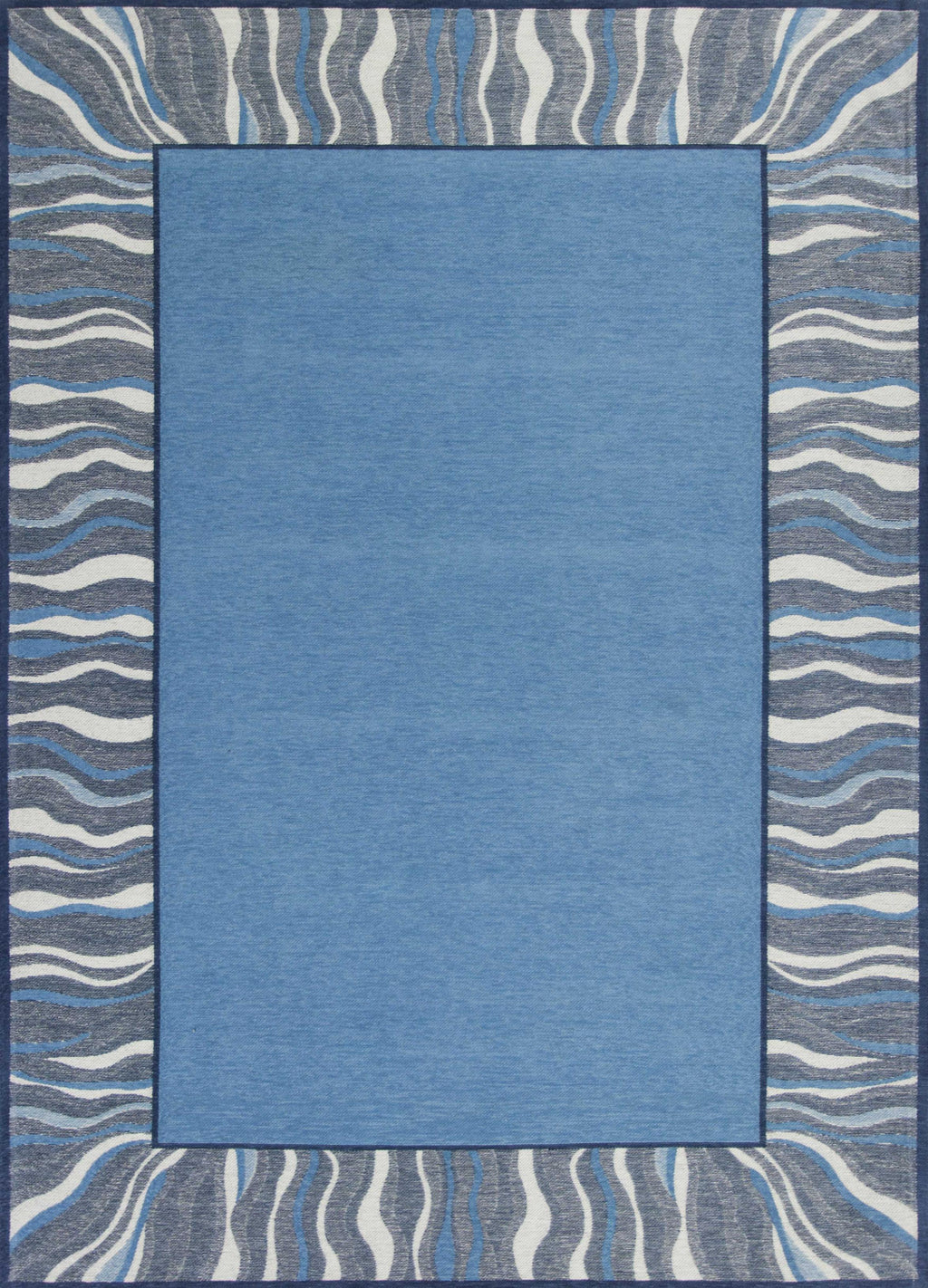 5' x 7'" Polyester Denim Area Rug