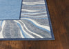 5' x 7'" Polyester Denim Area Rug