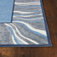 5' x 7'" Polyester Denim Area Rug