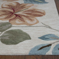 3'3" x 5'3" Polyester Sand Area Rug