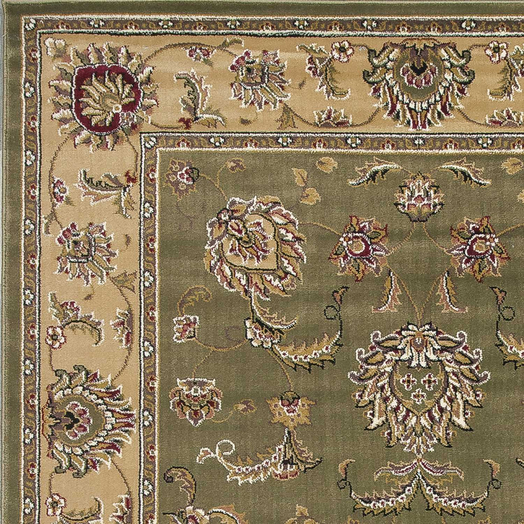 5'3" x 7'7" Polypropelene Sage-Beige Area Rug