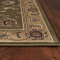 5'3" x 7'7" Polypropelene Sage-Beige Area Rug