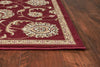 5'3" x 7'7" Polypropelene Red Area Rug