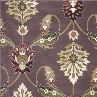 5'3" x 7'7" Polypropelene Plum Area Rug