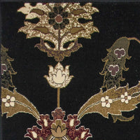 5'3" x 7'7" Polypropelene Black Area Rug