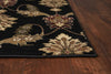 5'3" x 7'7" Polypropelene Black Area Rug