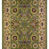 5'3" x 7'7" Polypropelene Green-Taupe Area Rug