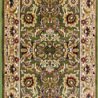 5'3" x 7'7" Polypropelene Green-Taupe Area Rug