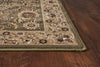 5'3" x 7'7" Polypropelene Green-Taupe Area Rug