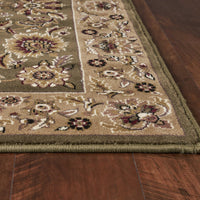 5'3" x 7'7" Polypropelene Green-Taupe Area Rug