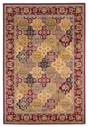 5'3" x 7'7" Polypropelene Red Area Rug