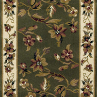 5'3" x 7'7" Polypropelene Sage-Ivory Area Rug