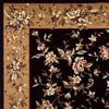 5'3" x 7'7" Polypropelene Black-Beige Area Rug