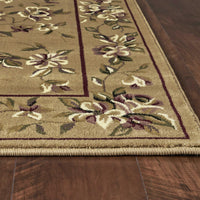 5'3" x 7'7" Polypropelene Beige Area Rug