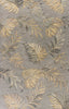 3'x5' Grey Hand Tufted Tropical Palms Indoor Area Rug