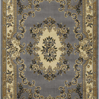 5'3" x 7'7" Polypropelene Slate Blue Area Rug