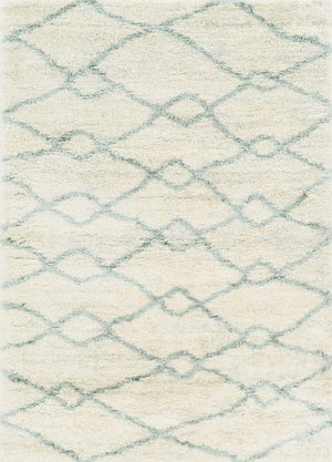 5'3" x 7'7" Polypropelene Ivory-Grey Area Rug