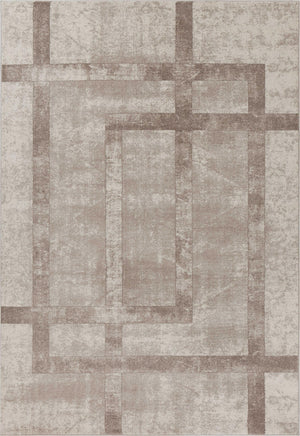 5'3" x 7'7" Polypropelene Cream Area Rug