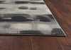 5'3" x 7'7" Polypropelene Grey Area Rug