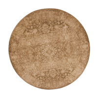 7'7" Round Polypropelene Beige Area Rug