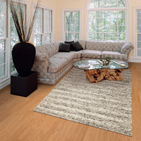 3'3" x 5'3" Wool Grey Area Rug