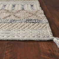 3'3" x 5'3" Polyester Greige Area Rug