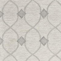 5' x 7' Wool Ivory Area Rug