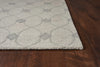 5' x 7' Wool Ivory Area Rug