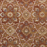 5'3" x 7'7" Polypropelene Rust Area Rug