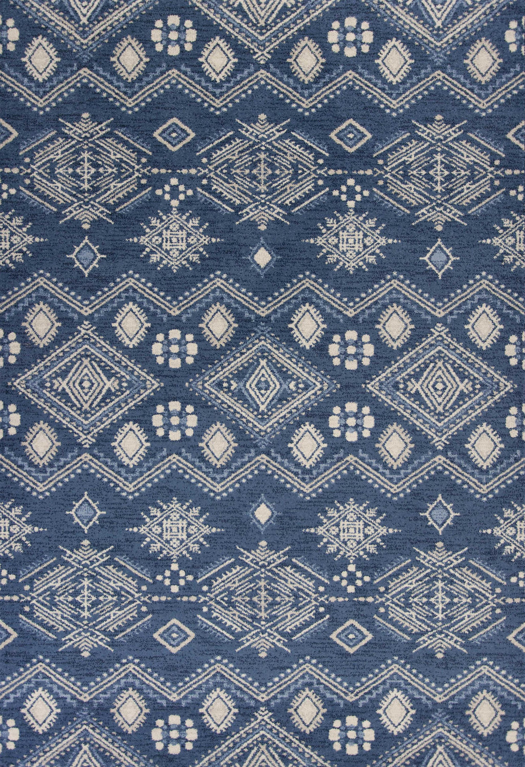 5'3" x 7'7" Polypropelene Demin Area Rug