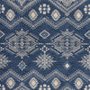 5'3" x 7'7" Polypropelene Demin Area Rug