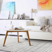 5'3" x 7'7" Polypropelene Ivory Area Rug