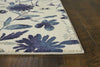 5'3" x 7'7" Polypropelene Blue Area Rug