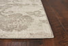 5'3" x 7'7" Polypropelene Grey Area Rug