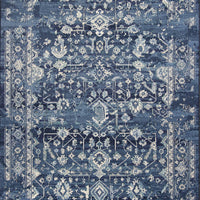 5'3" x 7'7" Polypropelene Azure Blue Area Rug