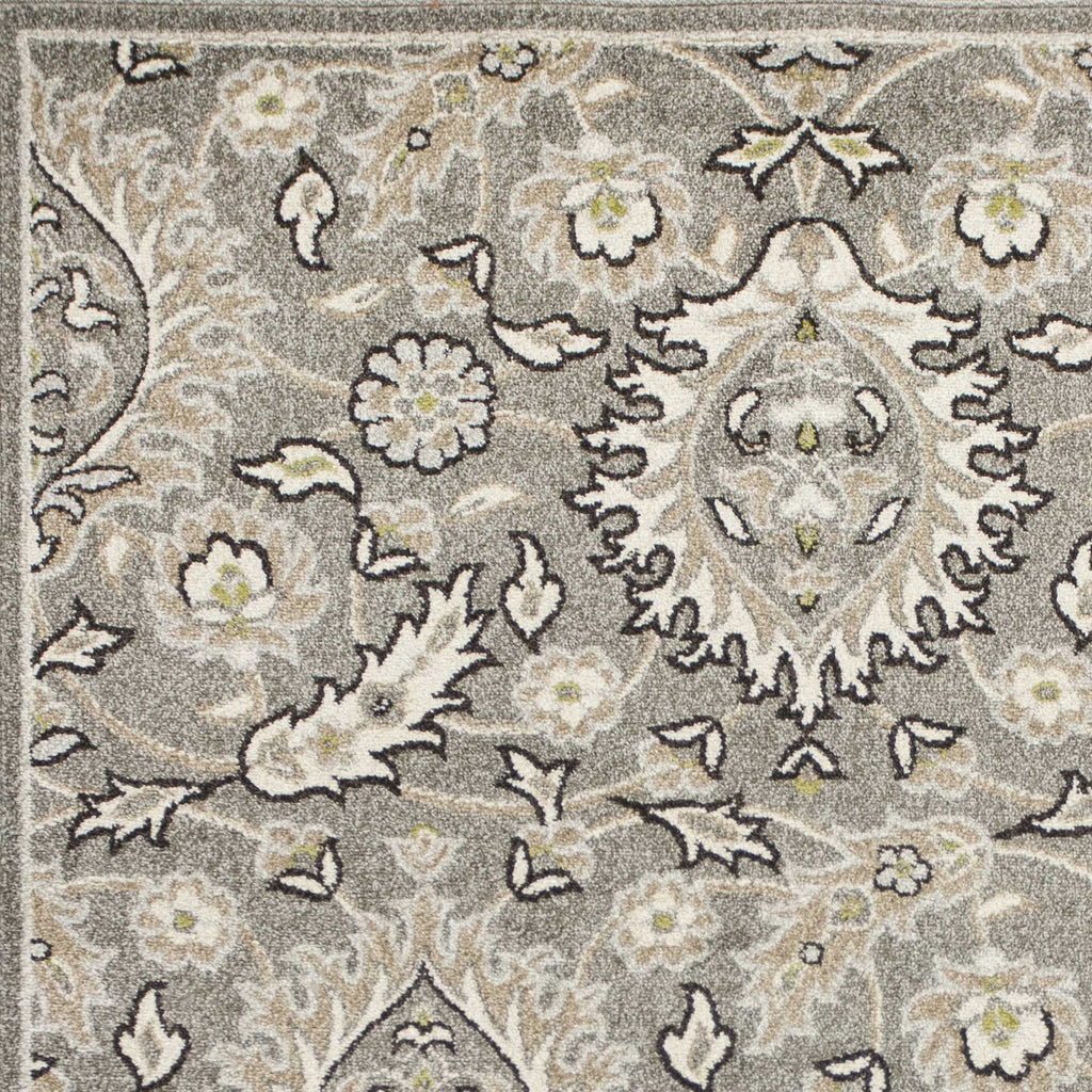 6'7" x 9'6" UV-treated Polypropelene Grey Area Rug