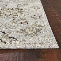 6'7" x 9'6" UV-treated Polypropelene Silver Area Rug