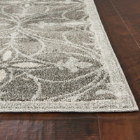 6'7" x 9'6" UV-treated Polypropelene Grey Area Rug