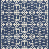 6'7" x 9'6" UV-treated Polypropelene Denim Area Rug