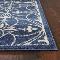 6'7" x 9'6" UV-treated Polypropelene Denim Area Rug