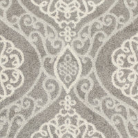 6'7" x 9'6" UV-treated Polypropelene Silver Area Rug