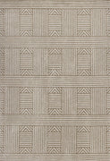 6'7" x 9'6" UV-treated Polypropelene Beige Area Rug